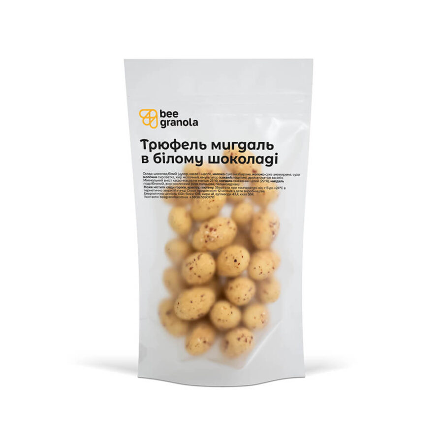 Трюфель мигдаль в білому шоколаді